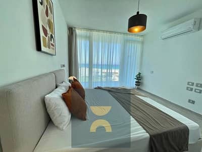 First Row Ultra Luxury Chalet with Sea and Lagoon View 8 Year Installments and Special Discount in North Coast near Azha Cali Coast and La Vista Casca