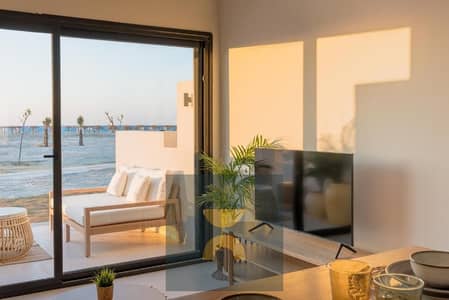 Ground-floor chalet with private garden first-row lagoon view fully finished with ACs and kitchen installments near delivery in D. O. S North Coast
