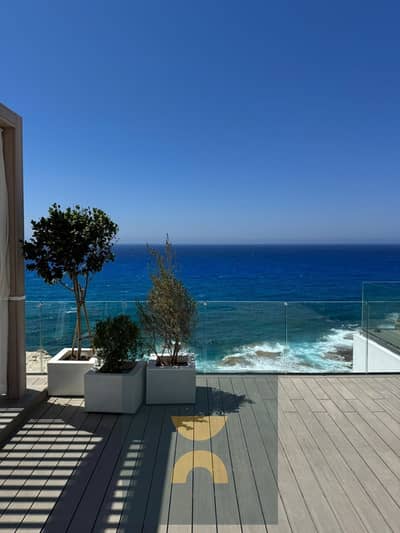 A Seaview Chalet located just 200 meters from sea for sale in Modon Ras El Hekma near Silver Sands with panoramic view finished with ACs and kitchen.