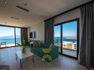 Chalet with direct view of best beach in North Coast ULTRA SUPER LUX finished with ACs near SeaZen Amwaj LVLS Mountain View mins June Sodic Gaia