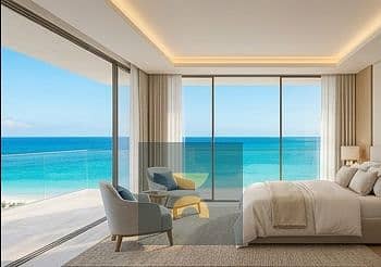 بإطلالة بانورامية ساحرة للبحر أمتلك شالية بتشطيب فاخر بالتكييفات بجوار Perla North Coast و سول رأس الحكمة ودقايق من ساوث ميد TMG و لا فيستا باي و سيزن
