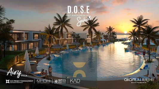 Fully finished chalet with ACs for sale up to 30% discount next Waterway SeaZen La Vista Bay mins D-Bay Southmed Amwaj