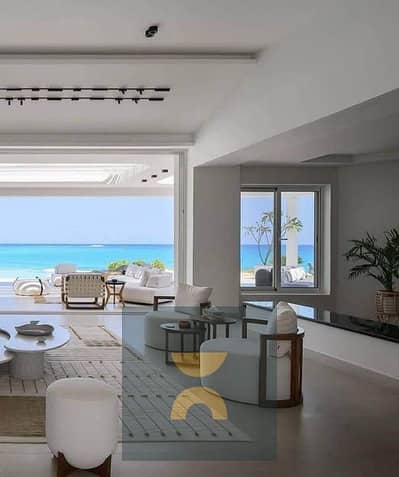 Finished townhouse with double view With ACs and kitchen near to marina in Ras El Hekma Bay North Coast modon close to Sea Shell and Playa for sale.