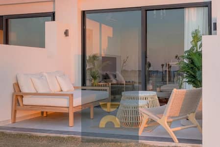 Ground floor chalet with garden first row on lagoon fully finished with ACs 30% discount in Ras El Hekma near Mountain View Swan Lake & Amwaj