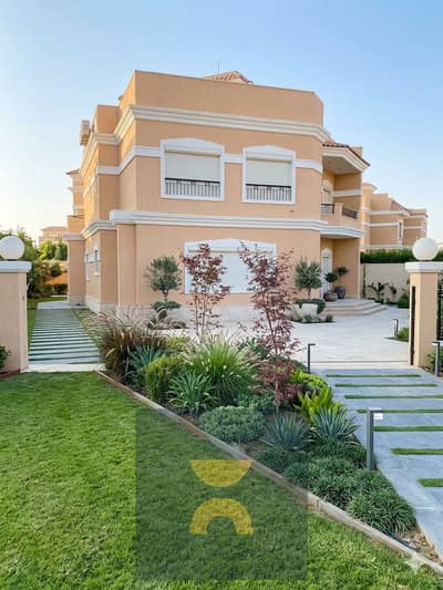 A 3-story standalone villa for sale next to Madinaty Butterfly on the Amal Axis Mostakbal City near Sarai at East.