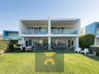 فيلا توين هاوس 5 غرف sea view بجاردن مميز 221 م للبيع في راس الحكمة الساحل الشمالي بالتقسيط 10 سنين وخصم هائل  بالقرب من بلاج و ساوث ميد و هاسيندا ويس
