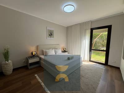 Apartment in Garden 217m best layout  prime location in Taj on Golf Direct with an immediate discount on the Suez Road near Nasr City Rehab Saada Firs