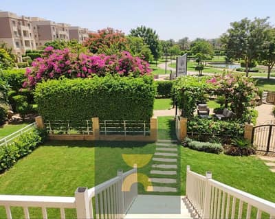 With 10% down payment 1,800,000 EGP and 15 year installments own fully finished ground floor apartment with garden in New Heliopolis next Sodic East