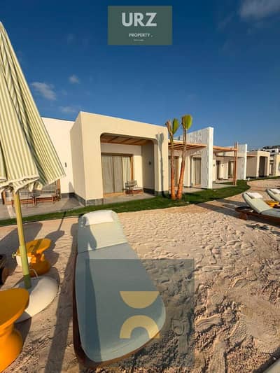 Prime first-row chalet investment in Sidi Heneish with ACs and high rental returns Near Bayt Al Bahr Marsa Baghoush Sea Shell  Dose