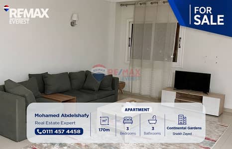 Finished apartment Compound Continental Gardens- 12th District Zayed-Close to Zed Park