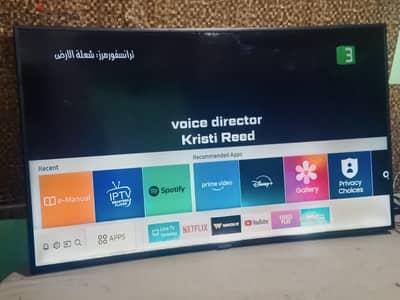 شاشه سامسونج 55 بوصه 4k  كيرڤ سمارت ريسيفر داخلي