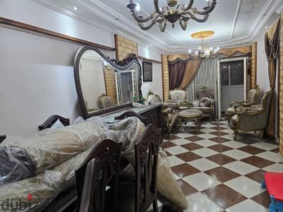 Apartment for rent, new law, furnished and air-conditioned in Miami from جمال عبد الناصر for only 15 thousand