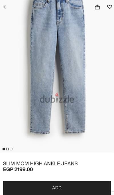 H&M slim mom jeans