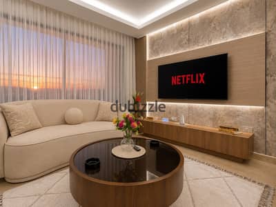 Luxury Fully Smart Apartment in ZED Towers Sheikh Zayed. 2BR (1 Master), 2 Baths, hotel-grade finish, voice control & prime view.