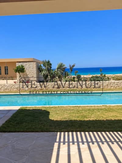 Premium Standalone Villa for Sale in Ramla Ras El Hekma MARAKEZ North Coast One Story Prime Location Second Row on the Sea and pool view Ready to move