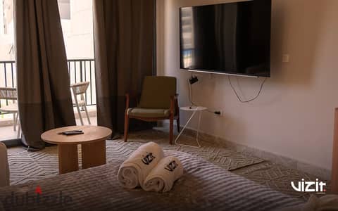 Experience the compound lifestyle at Naguib Sawiris’s ZED compound. A furnished studio is available for rent—enjoy privacy and hotel-style services.