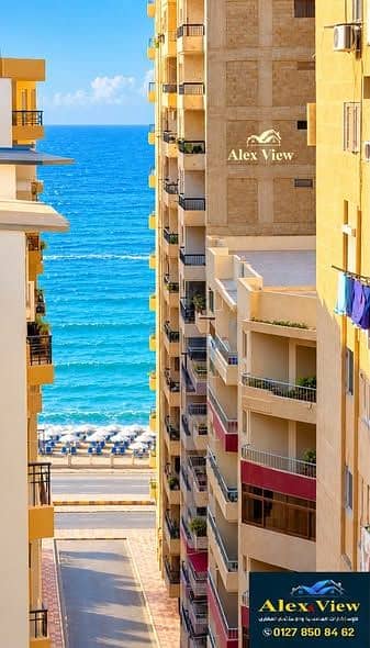 For sale, a licensed apartment of 135m in Miami Bahri, on 45th main street, overlooking the sea