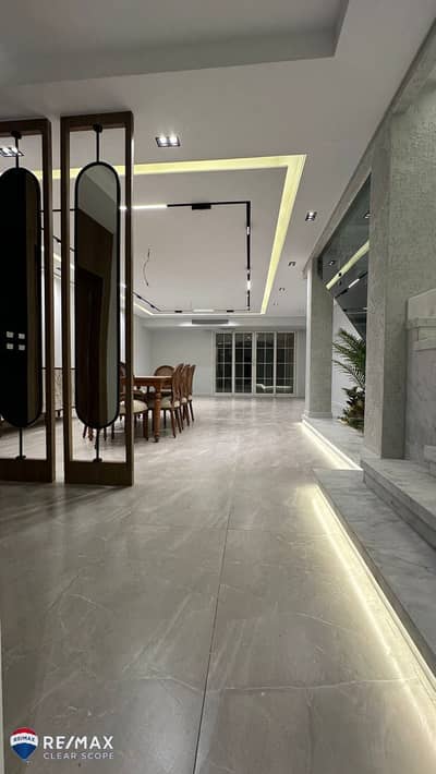 Fully finished with Kitchen cabinet , kitchen appliances and Ac's Town house for sale in very prime location in compound Layan sabbour new cairo