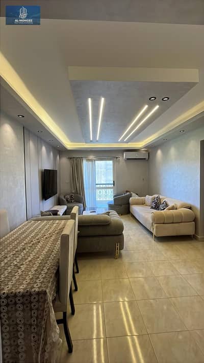 A distinctive furnished apartment for rent with super lux finishes, 119 m² in Al Rehab City, First Settlement, New Cairo.