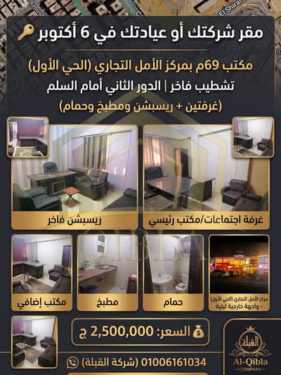 69 SQM Office/Clinic for Sale in 1st District 6th of October | Super Lux