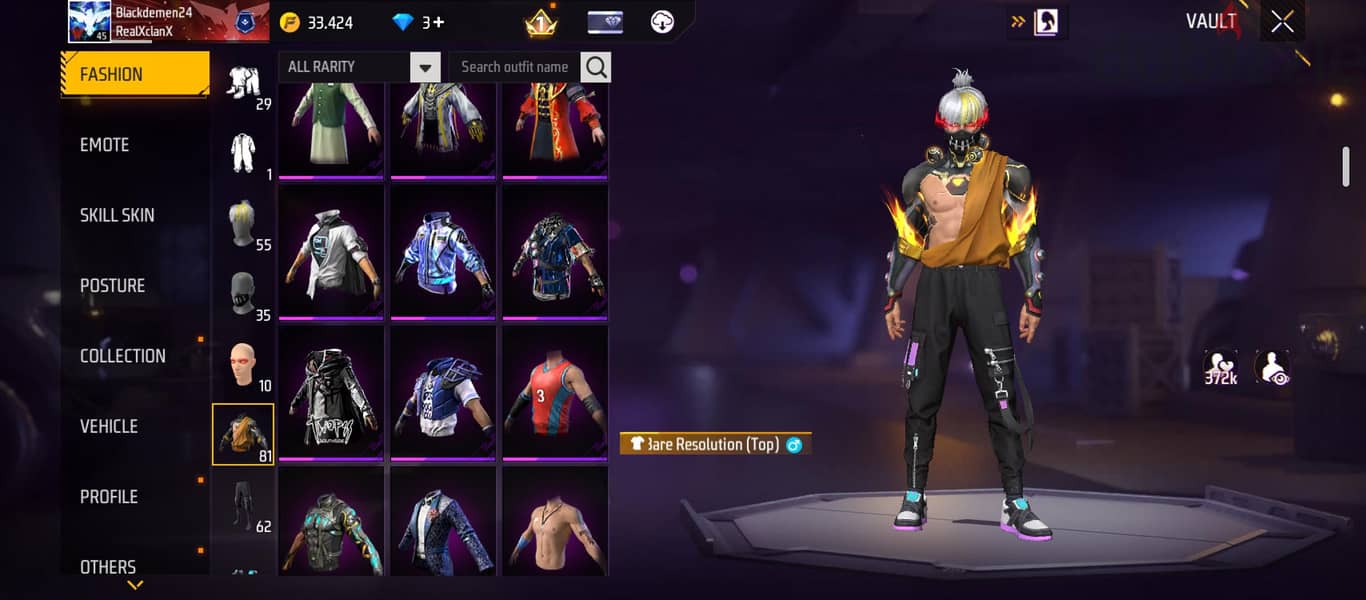 FREE FIRE ACCOUNT 12