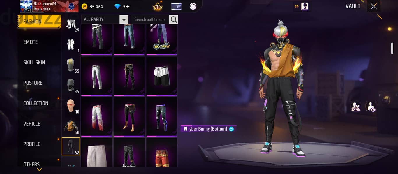 FREE FIRE ACCOUNT 15