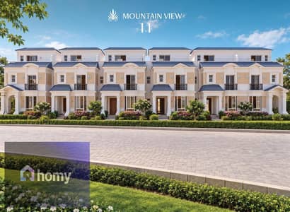ready to move town house fully finished 210m with 20% dowm payment over 7 years beside al rehab at mountain view