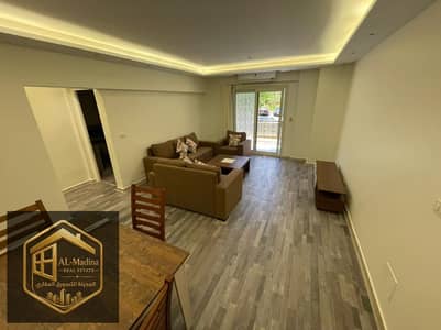 Apartment with garden for rent , fully finished and furnished hotel in Al-Rehab