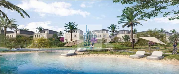 Book your 3-bedroom apartment with a direct view of the lagoon—finished to a super-luxurious standard—at Saada Boutique Compound in New Cairo, availab