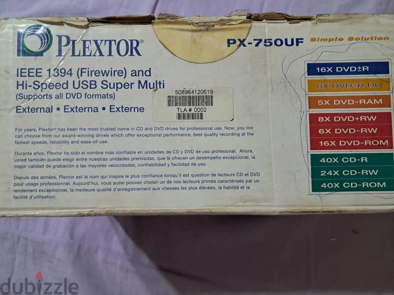 DVD Plextor px 1
