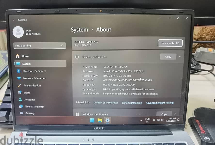Acer aspire lite 14 1