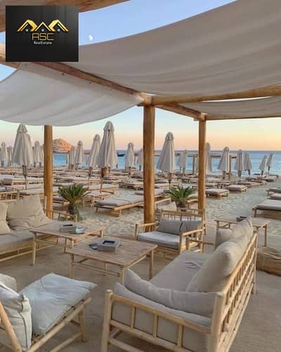 Penthouse chalet for sale in Crete Mountain View, Ras El Hikma, North Coast   swimming pool view + Ready to move +125m Buildings  87m  roof  3 bedroom