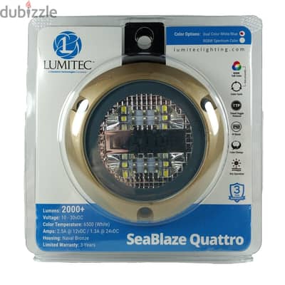 للبيع – كشاف بحري LUMITEC SeaBlaze Quattro أصلي