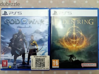 God of war Ragnarok ps5 cd, Elden ring ps5 cd