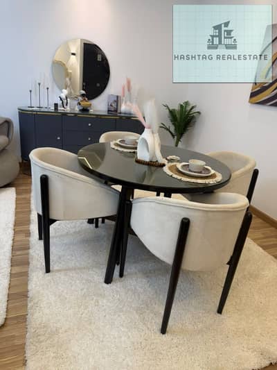 The most luxurious apartment in the Address Compound, Sheikh Zayed, with the largest area, fully furnished and equipped for hotel accommodation for families.