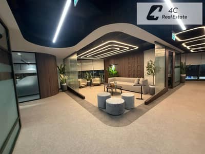 Directly facing South 90th Street full administrative floor fully finished and including acs available for rent in prime location in New Cairo