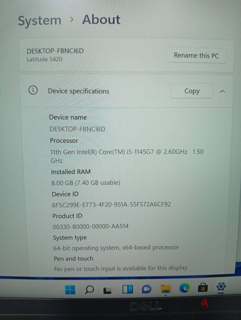 Dell Latitude 5420 7