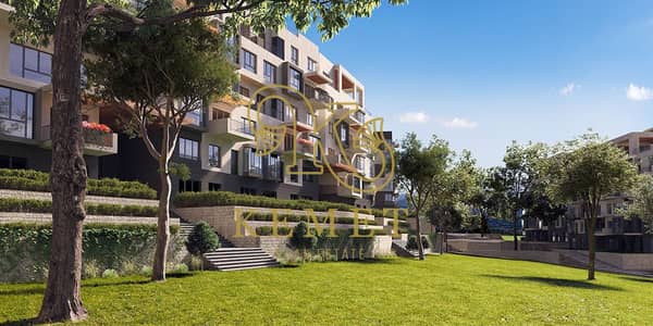 Triplex Roof for sale in SODIC Eastown | 244 sqm + 78 sqm roof | Immediate delivery | 4 bedrooms | 4 bathrooms | Semi-finished | Open view.