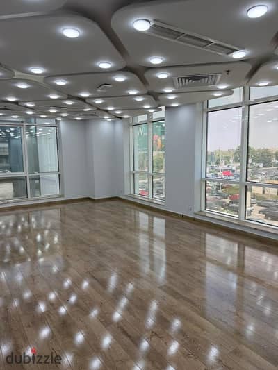 Administrative office for rent for companies, finished and with air conditioning, directly on Ninety in the Fifth Settlement, area 196 m²