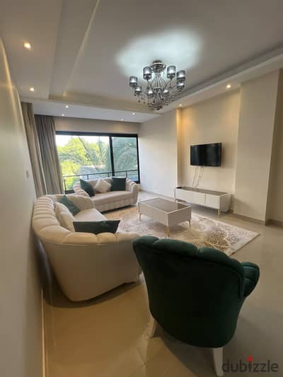 Ultra super lux furnished Apartment for rent in Waterway compound at 5th settlement at New Cairo