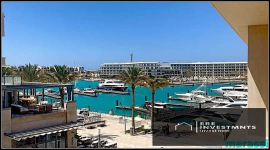 Fully furnished chalet for sale in Marassi Marina West - North Coast at an unprecedented price for a quick sale. Immediate occupancy.