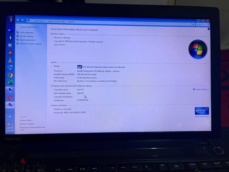 Laptop Toshiba 2