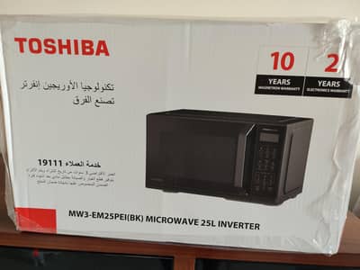 ميكرويف توشيبا ٢٥ لتر أسود انفرتر
