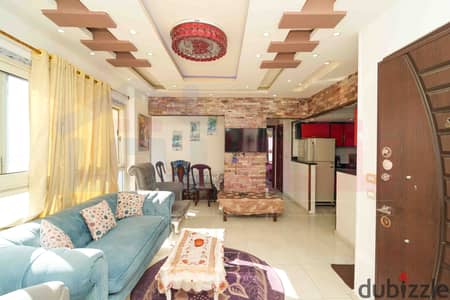 شقة للإيجار المفروش 160م سيدي بشر -  طريق الجيش (بحر مباشر)