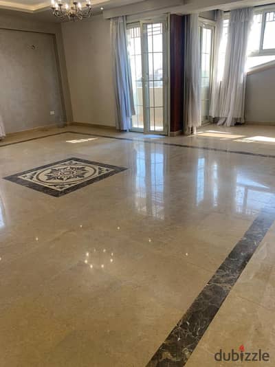  Luxury Apartment for Rent – New Law | Banafseg Villas – First Settlement, New Cairo   Area: 300 sqm   Private Rooftop: 600 sqm – same area as t