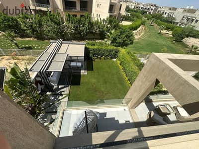 villa for sale in palm hills golf extension fully finished with kitchen and Acs  ground . first and roof