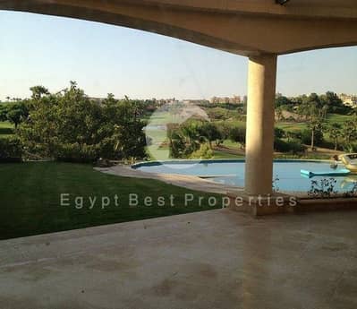 LOWEST PRICE Golf View Villa + Pool Semi Furnished for Rent in Katameya Heights