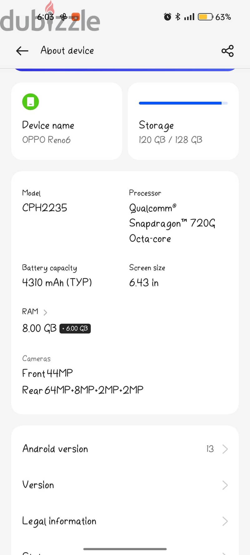 OPPO Reno6 6