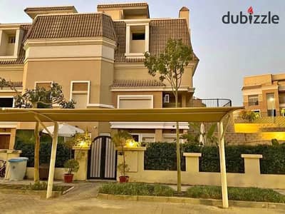 Last corner S Villa for sale in Sarai Compound, next to Madinaty, with a 54% discount and installments over 12 years.