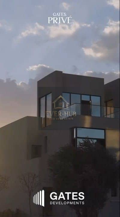 Town Corner Villa for Sale in Privé by Gates | 195 SQM | 3 Beds + Roof | Lagoon View | Immediate Delivery | EGP 13M Down | 5-Year Installments